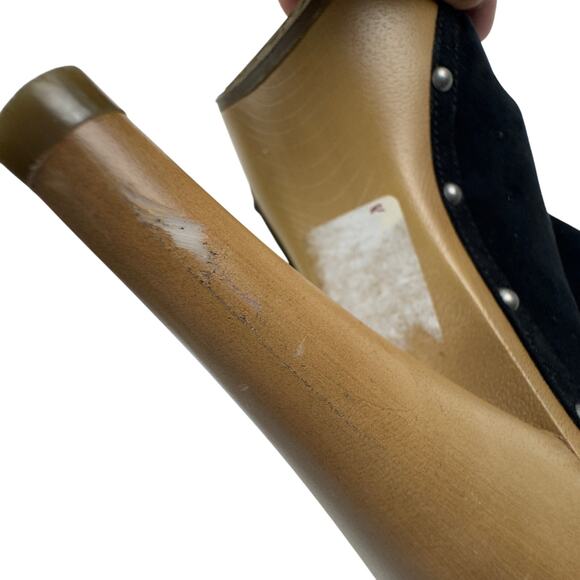 Elle Boho Sexy Hippie Femme Fatale Chain Detail Clog Heels Women's Size 9 - Picture 11 of 12